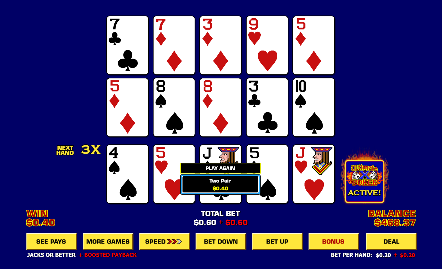 3x Play Poker slot